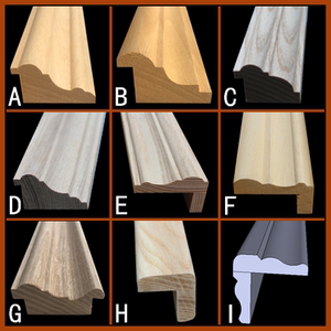 柜门造型线实木压边阴角勾线实木线条装饰木线条背景护墙收口扣线