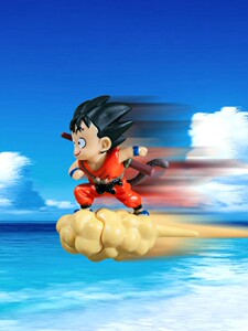 车载筋斗云小孙悟空车窗贴飞行的汽车网红动漫车内饰品七龙珠摆件