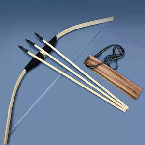 儿童弓箭竹子弓箭射击游戏玩具道具吸盘竹箭小孩户外玩具游戏道具