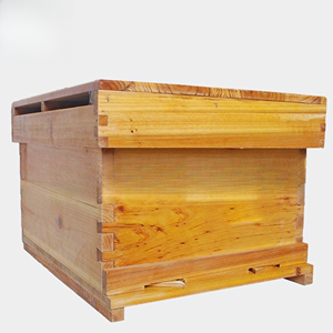42蜂箱七框蜜蜂箱小型中蜂箱煮蜡杉木密蜂箱成品巢框全套养蜂工具