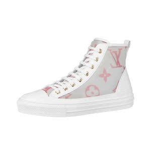 00聪明小王leo淘宝笨小孩代购 lv/路易威登新款厚底高帮鞋 女士帆布