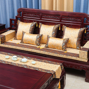 红木沙发坐垫新中式实木家具椅罗汉床乳胶海绵棕座垫子布套罩定做