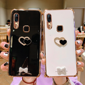 创意爱心vivox21手机壳四角防摔电镀软壳x21a全包保护套vivo网红时尚x