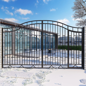 简约铁艺大门庭院门别墅家用围墙乡村农村院子单开门栅栏门户外