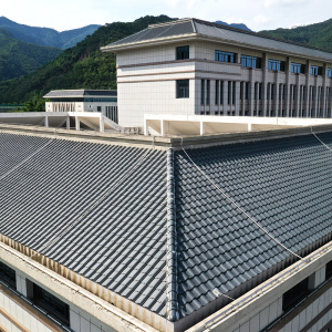 舒宇别墅楼屋专用斜顶农村自建房陶瓷仿古红色琉璃西瓦片260配件