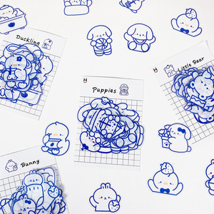 可爱卡通手账贴纸小图案装饰手机壳水杯日系少女ins风素材包标签贴