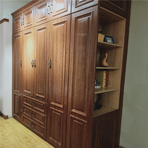 大信全屋定制定制衣柜通顶衣柜实木色衣柜美式衣柜新中式衣柜