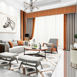 豪士(居家布艺)现代简约 轻奢 窗帘gr157-2 可定制