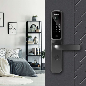 盼盼指纹锁 fc2 全自动指纹锁家用防盗门密码电子门智能门锁贵阳