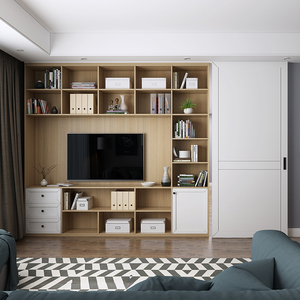 【订金】玛格电视柜定制收纳柜客厅多功能储物隐形门暗门背景墙