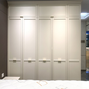 我乐圣马可系列轻奢纤维板pvc膜全屋可定制门板欧式定制做衣柜门