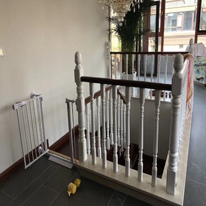 天天木艺厂家直销淘宝定制榉木欧式红橡木现代简约实木楼梯栏杆橡