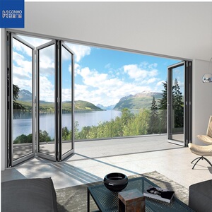 冠豪门窗75重型折叠门平开门开放式隔断阳台入户花园露台客厅套餐