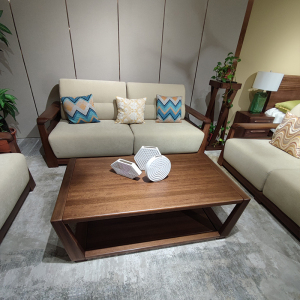 梓乔茶几北欧实木现代实木客厅家具套装大小户型轻奢门店同款