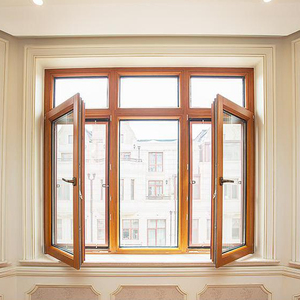 德国墨瑟 iv78 铝包木门窗隔音中空玻璃封阳台卧室落地平开窗定制