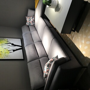 千派沙发罗马假日沙发 极简沙发冷淡风多人沙发布艺沙发客厅现代