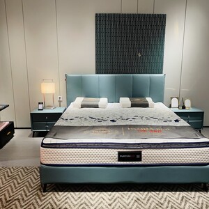 fuiton/非同非同沙发真皮床主卧双人床婚床皮床软包意式极简轻奢