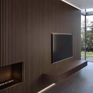 美心偙朗新品实木格栅长城板生态凹凸形背景墙护墙板装饰板集成