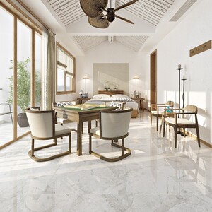 诺贝尔瓷砖现代客厅大理石地板砖800*800防滑耐磨rs807137东方白