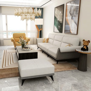 千派布艺沙发科技布单人位沙发灿烂人生客厅现代简约小户型