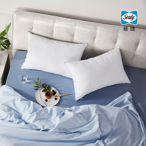 sealy/丝涟丝涟枕头纤护舒适枕纯棉柔软颈椎枕单人枕(限自提)