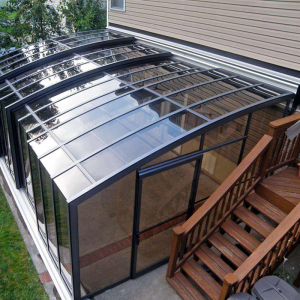 gonho冠豪欧式斜顶阳光房顶棚材料隔热专用玻璃顶定制高品质