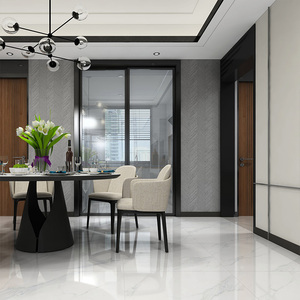 冠珠瓷砖现代简约客厅全抛釉800x800白色防滑耐磨地砖鱼肚白80991