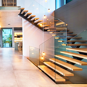 板实木多层楼梯工程定制阁楼复式环保耐磨防滑简装tb556558184400