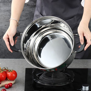 304不锈钢蒸锅乐厨复合底三层蒸锅多用蒸锅汤锅煮锅炖锅蒸包子锅
