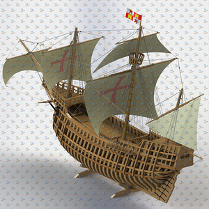 轮船军舰圣玛丽亚大街13号三维模型3D图纸建模数模结构设计机械素