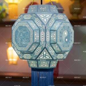 非物质文化遗产仙居针刺无骨花灯八卦灯