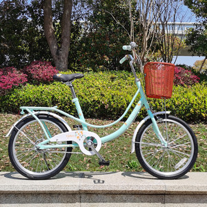 莫曼顿20寸自行车女成人青少年通用学生代步轻便通勤休闲代步单车