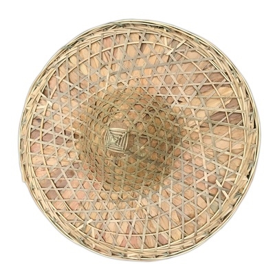 大号斗笠帽子男竹编制品草帽女防雨防晒钓鱼尖头古风装饰舞蹈道具