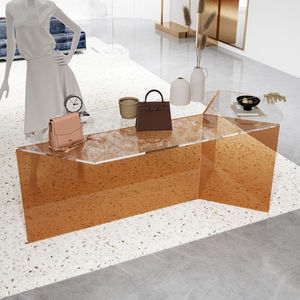 服装店中岛展示台商场精品店置物流水台鞋店鞋子包包亚克力展示桌