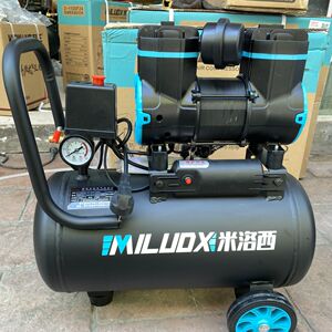 盛田米洛西1100瓦24l无油静音空气压缩机220v便携充气泵木工装修