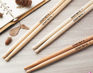 架子鼓鼓棒打击表演胡桃椭圆形橡木防滑一对7a演出双头棒防脱演奏