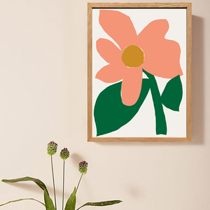 flower | 韩国 复古法式挂画配色超美花卉图案 艺术海报装饰画