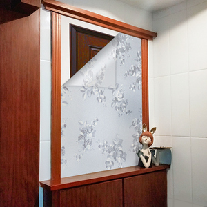 镜子贴纸遮挡不透明卫生间浴室玄关衣柜全身镜贴膜无胶自粘玻璃纸