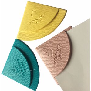 卡通书角保护套三角弧形防卷边护角套资料边角夹阅读保护书角夹子