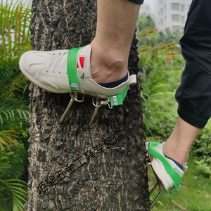 爬树神器专用工具猫爪防滑脚扎子大拐上树新款爬树鞋不锈钢304不