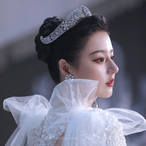 新款新娘皇冠头饰奢华大气巴洛克婚纱发饰韩式高端王冠结婚配饰品