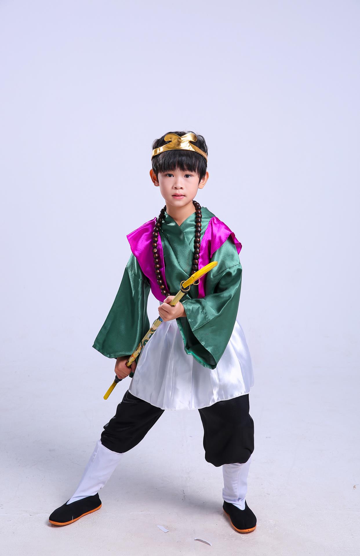 新款西游记沙和尚演出服装儿童快手抖音沙僧男童沙c悟净话d剧表演