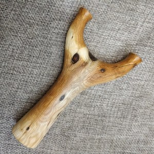 火琉璃原叉弹弓飞虎反曲作把用皮筋专h扁弹工纯手工实木制直木头