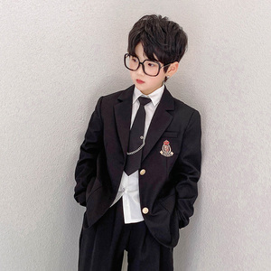 男童dk外套2022春秋韩版儿童学院风西装中大童jk制服上衣男孩春装