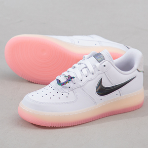 Nike耐克女鞋Af1空军一号CNY龙年限定粉色果冻底板鞋FZ5741-191