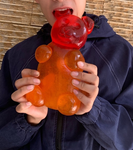 小熊水果qq巨型软糖橡皮糖可爱创意礼物送儿童糖果零食新年糖果盒