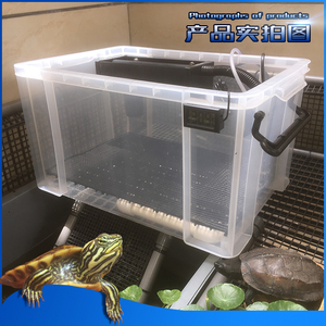 乌龟缸鳄龟箱水族鱼缸透明塑料龟缸生态龟池过滤巴西龟盆龟过滤箱