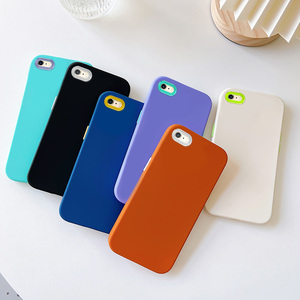 iphone6手机壳爱疯6s防摔撞色苹果6splus三合一液态硅胶pg6糖果纯色