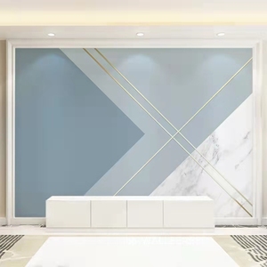 8d电视背景墙壁画客厅高档大气款现代简约几何图形墙布影视墙壁纸
