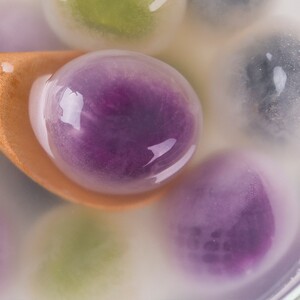水晶汤圆多种口味五彩小紫薯透明 钻石紫薯汤圆包馅小圆子1000g